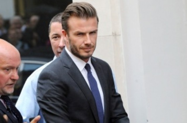 Дейвид Бекъм показа колекция бельо в Пекин