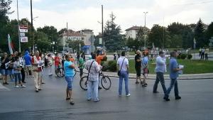 Блокада на булевард и кръстовище