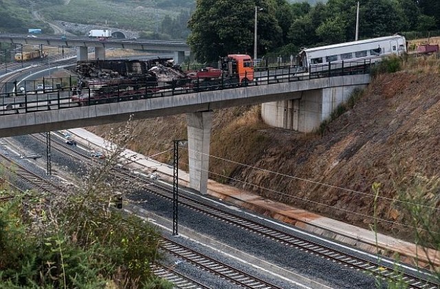 Задържаният машинист за катастрофата в Испания отказва да съдейства на полицията