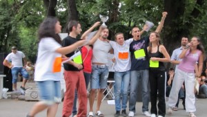 Младежи превръщат Цар Симеоновата градина в състезателна арена