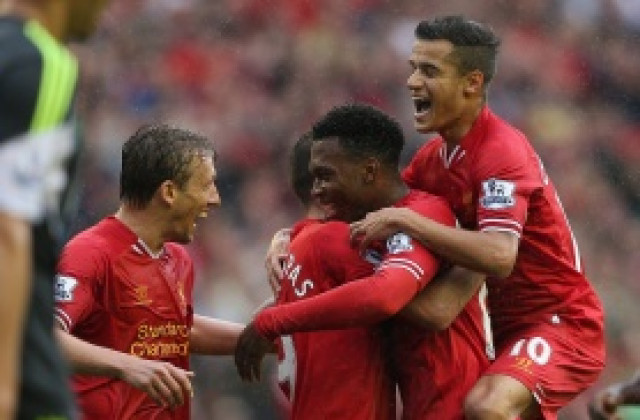 ВИДЕО: Даниел Стъридж вкара първия гол за сезон 2013-14 във Висшата лига