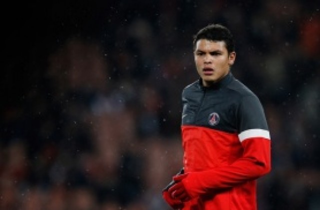 Тиаго Силва стиска палци да играе срещу Милан в Шампионската лига