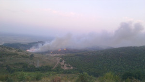 Очевидци Пожарът не е овладян