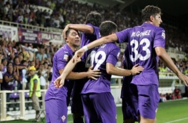 ВИДЕО: Фиорентина тръгна с победа над Катания, Гомес се скъса да пропуска