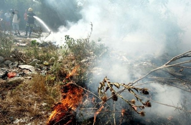 Ликвидиран е пожара край Лесово