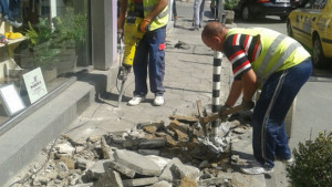 Над 17 км тротоари са ремонтирани в София през 2013а