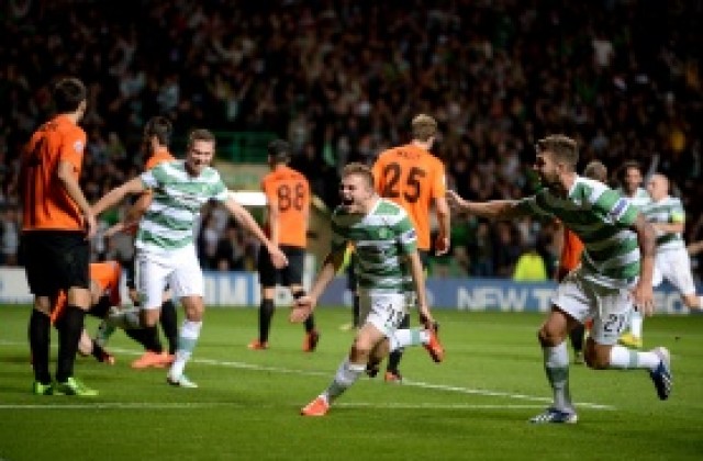 Драма в Глазгоу, Селтик все пак успя да отстрани Шахьор Караганди с гол в края