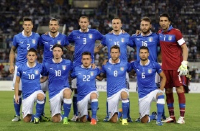 Италия излиза със схема 4-3-2-1 срещу България