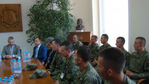 Кметът на Монтана посрещна косовските сили за сигурност