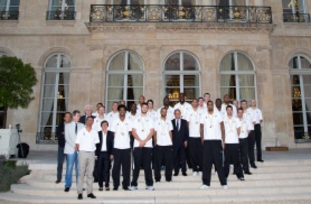 Президентът на Франция прие еврошампиона