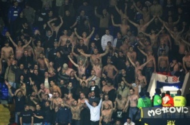 Хървати вилняха в София, арестуваха 24 фена на Динамо