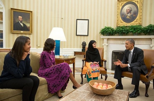 16-годишната Маляля Юсуфзай се срещна с Барак Обама