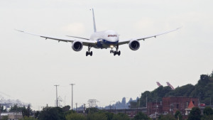 Боинг Дриймлайнер изпусна панел над Индия