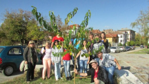 Гонооряховски ученици засадиха екзотично дърво в подкрепа на Екофорум за