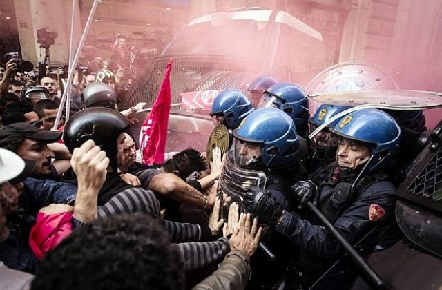 16 души са ранени при безредици в центъра на Рим