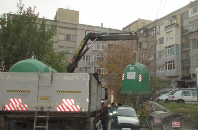 Поставят цветни контейнери за разделно събиране на отпадъците в Г. Оряховица