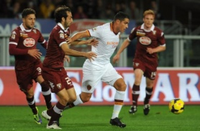 ВИДЕО: Свърши се: Серията на Рома приключи с хикс в Торино