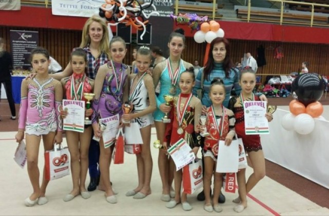Гимнастичките на Велбъжд демонстрираха класа в Унгария за Купата на Печ