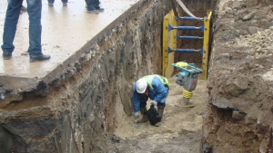 Взеха проби от пясъка използван във Водния цикъл на Монтана