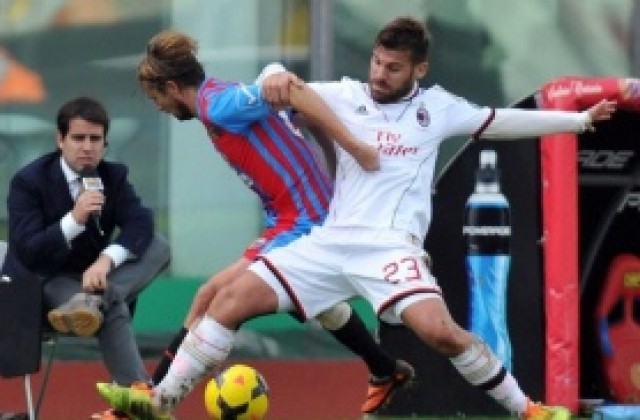 Милан взе глътка въздух след успех над Катания