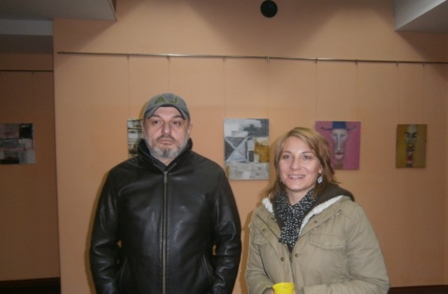 Златина Гонева и Ангел Павлов откриха изложба в общински драматичен театър Кюстендил