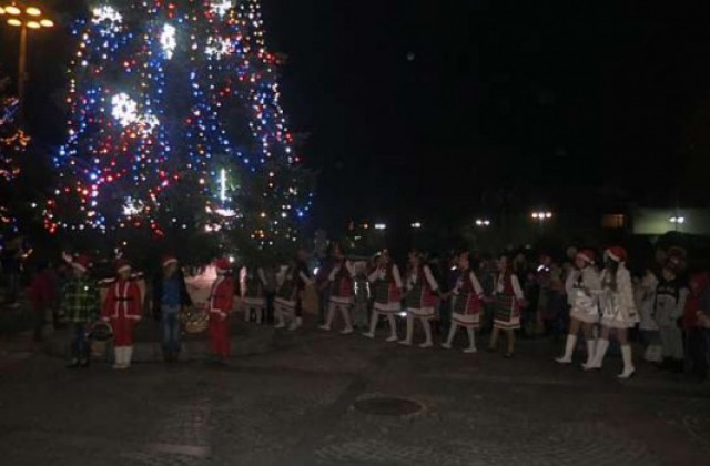 Центърът на Банско грейна