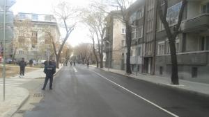 Направиха ул Богомил с червен асфалт и подвигнато кръстовище