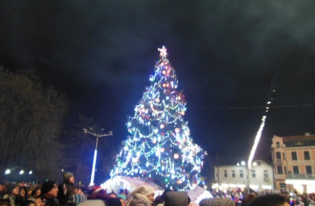 Коледната елха грейна пред стотици кюстендилци