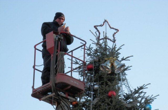 В Павликени грейва Коледна елха, млади изпълнители пеят за жители и гости на града