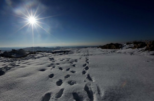 Ерусалим в плен на снега