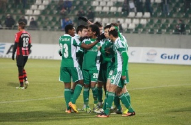 Едно полувреме стигна на Лудогорец срещу Локо Сф, за успешен финал на 2013-та