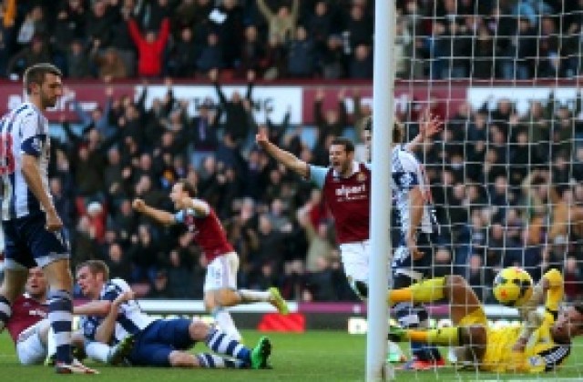 ВИДЕО: Зрелищно голово шоу без победител между Уест Хем и Уест Бромич