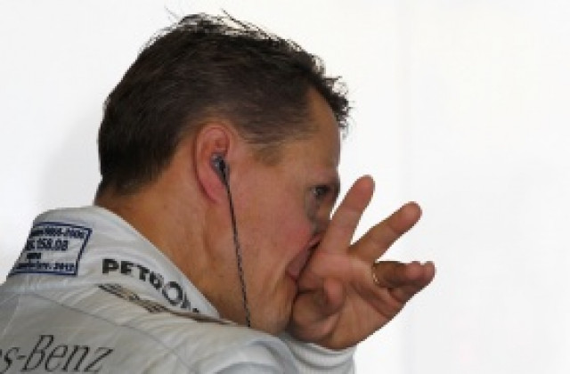 Отборът на Мерцедес изказа своята подкрепа за Шумахер