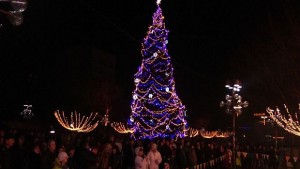 Стотици благоевградчани посрещнаха заедно 2014 г