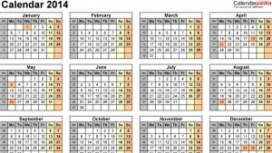 14 ще са почивните дни около празниците през 2014та