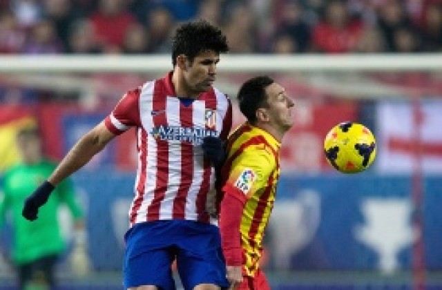 Барселона и Атлетико затегнаха възела за титлата след здрава битка