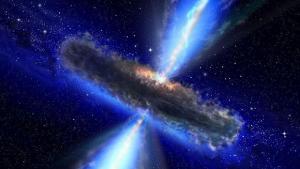 Далечен квазар споделя космически тайни