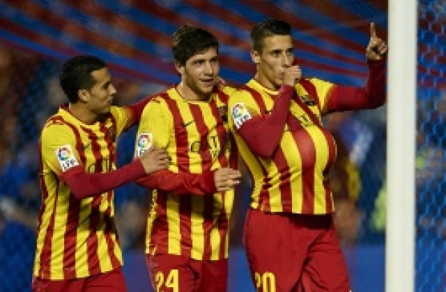 Меси подава, Тейо вкарва, и Барса върви с бодра крачка към полуфиналите