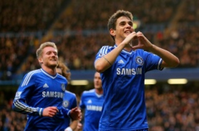 ВИДЕО: Ювелирен гол на Оскар прати Челси в 1/8-финалите на ФА Къп