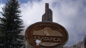 Протест пред сградата на парк Българка