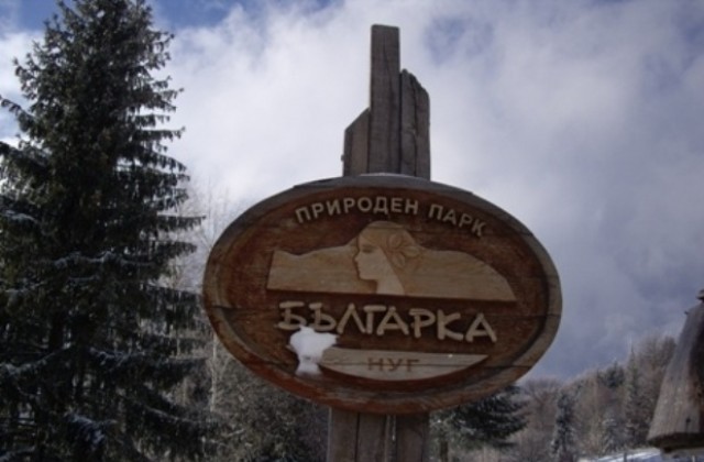 Протест пред сградата на парк Българка