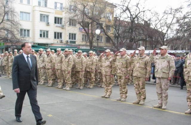 Стара Загора посрещна 25-ия контингент на Въоръжените сили