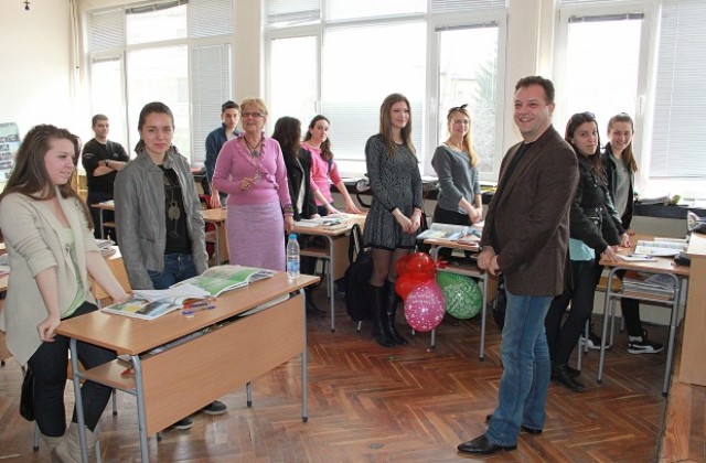 Кметът очаква идеи от учениците на ЕГ за кандидатурата ни за Европейска столица на културата