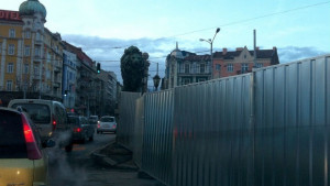 Огромно задръстване заради строежа на Лъвов мост