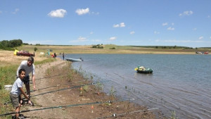 Язовир Жребчево е наполовина пълен