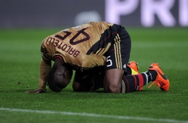 Балотели не тренира с Милан, под въпрос за мача с Парма