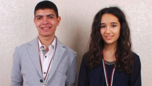 Ралица Маркова и Светлозар Христов с медали от Орфеева дарба