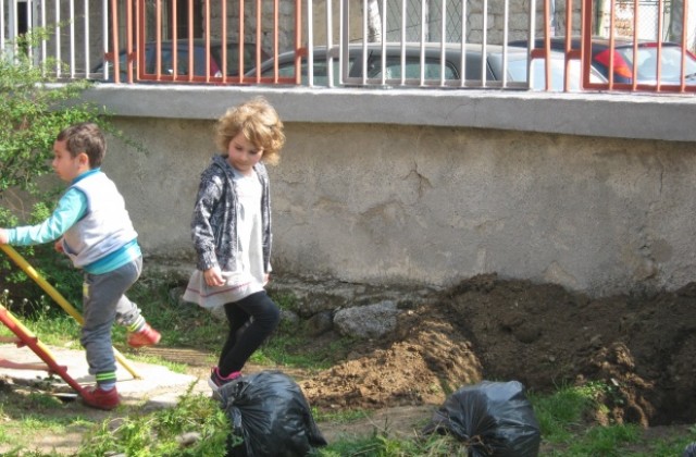 Децата от ЦДГ „Калина в Дупница засадиха дървета