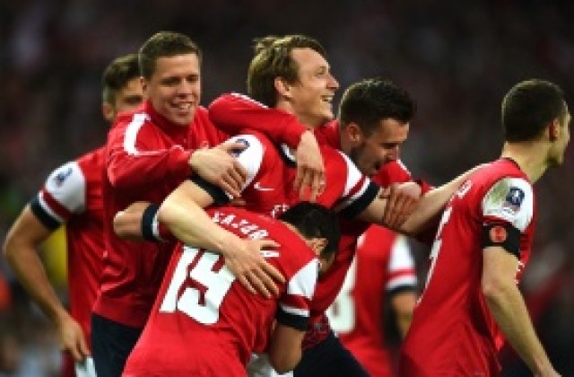 Арсенал ще играе финал за ФА Къп, след като пречупи Уигън с дузпи