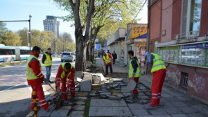 До 24 май тротоарът на бул Мария Луиза ще е